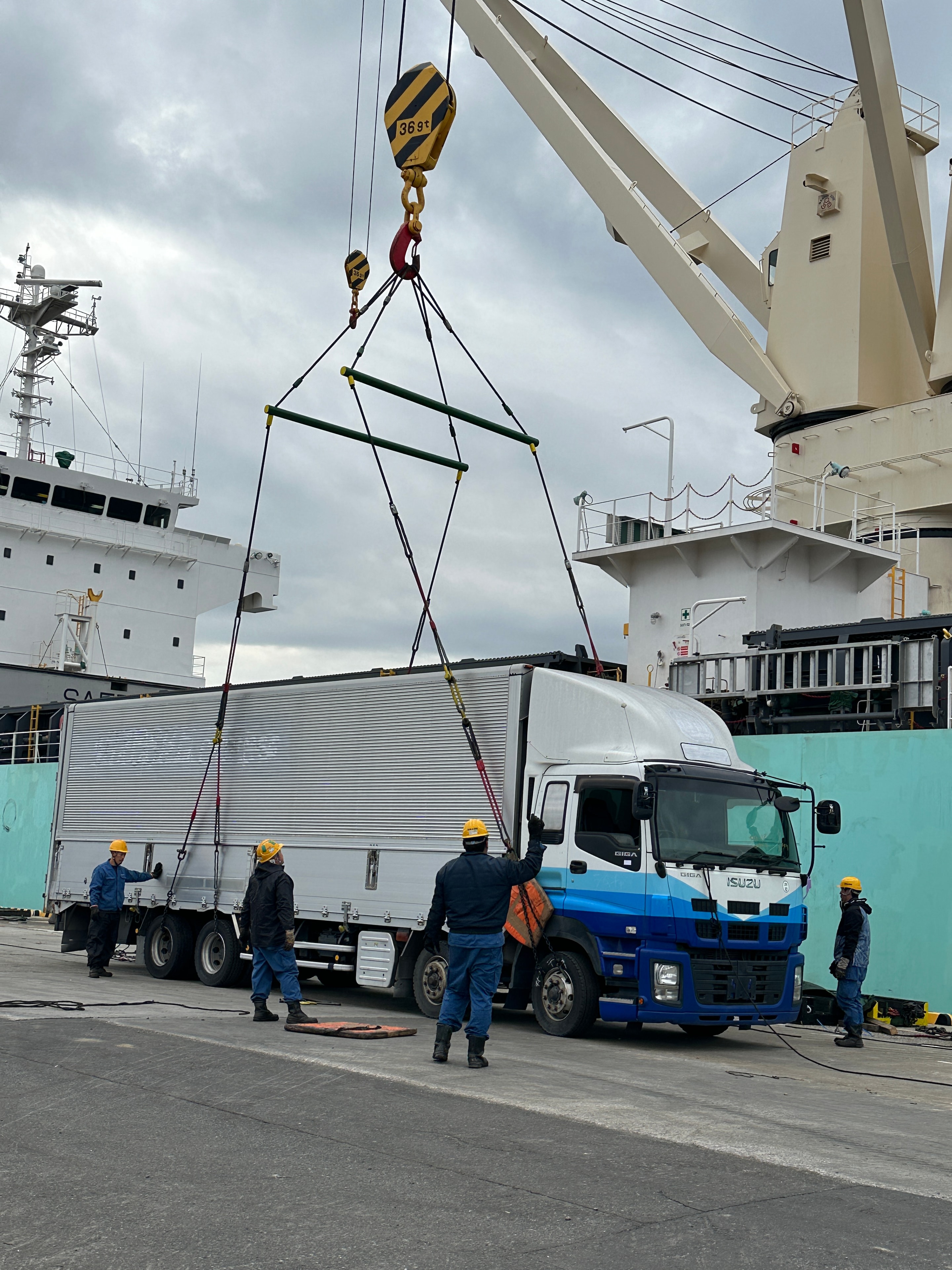 Ro-Ro vessel at sea