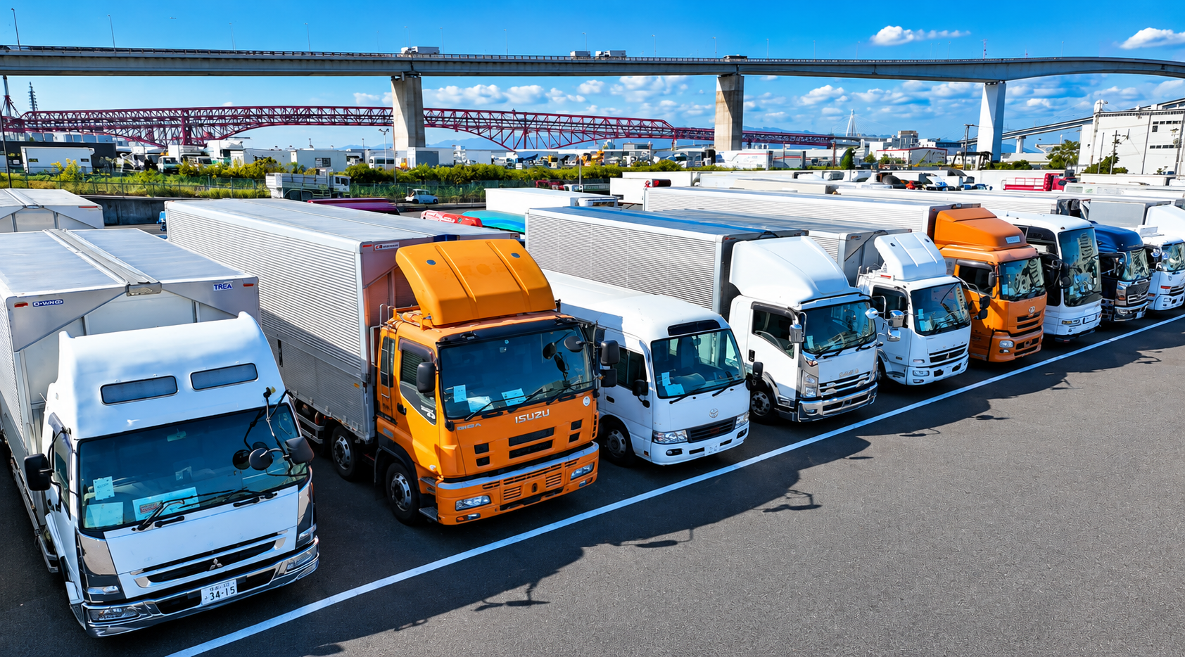 Vehicles at yard — Japan